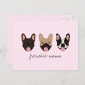 Frenchie Mama French Bulldogs Briefkaart (Voorkant / Achterkant)