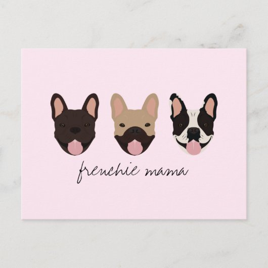Frenchie Mama French Bulldogs Briefkaart (Voorkant)