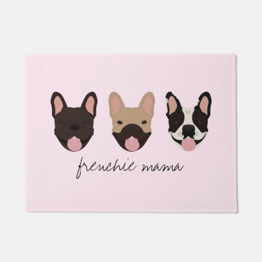 Frenchie Mama French Bulldogs Deurmat (Voorkant)