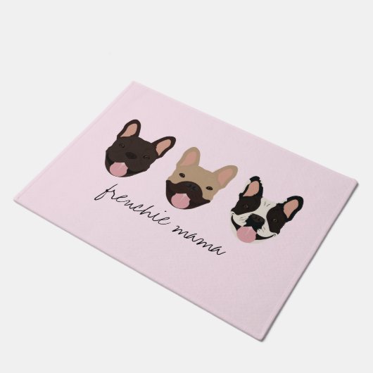 Frenchie Mama French Bulldogs Deurmat (Schuin)