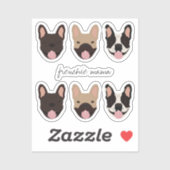Frenchie Mama French Bulldogs Sticker (Vel)