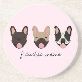 Frenchie Mama French Bulldogs Zandsteen Onderzetter