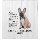 Frenchie mama Shower Curtain Douchegordijn (Voorkant)