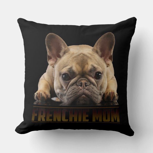 Frenchie Mama T Women French Bulldog Gift Dog Ma Kussen (Voorkant)