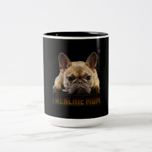Frenchie Mama T Women French Bulldog Gift Dog Ma Tweekleurige Koffiemok