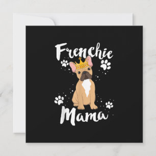 Frenchie Mama Vrouwen Mor Moeder Hondenliefhebber Feestdagenkaart