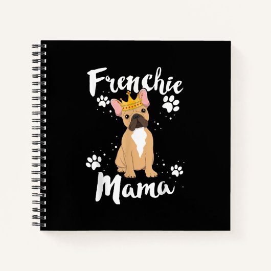 Frenchie Mama Vrouwen Mor Moeder Hondenliefhebber  Notitieboek (Voorkant)