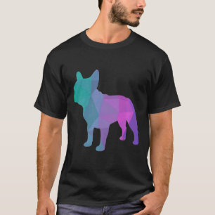 Frenchie Mannen French Bulldog Poly Design T-shirt