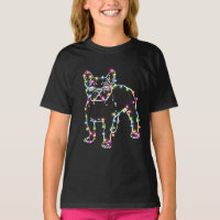 Frenchie met Kerstverlichting Vrolijk Kerstfeest