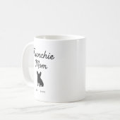 Frenchie Moeder | Aangepaste Foto Franse Bulldog H Koffiemok (Voorkant links)
