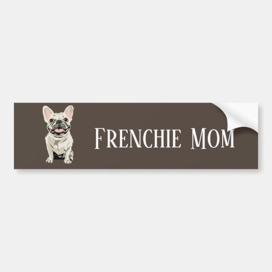 Frenchie Moeder Bumpersticker (Voorkant)