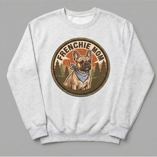 Frenchie Moeder Crewneck Franse Bulldog Hond Moede Trui