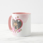 Frenchie Moeder Franse Bulldog Gepersonaliseerde F Mok (Voorkant links)