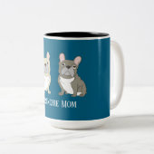 Frenchie Moeder Tweekleurige Koffiemok (Voorkant rechts)