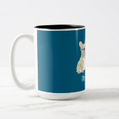 Frenchie Moeder Tweekleurige Koffiemok (Links)