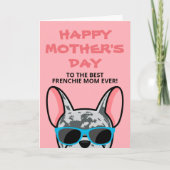 Frenchie Moederdag Blue Merle Franse Bulldog Kaart (Voorkant)