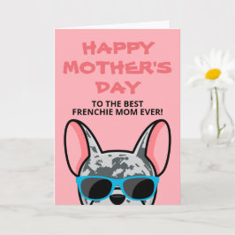 Frenchie Moederdag Blue Merle Franse Bulldog Kaart