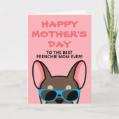 Frenchie Moederdag Bruine Tan Franse Bulldog Kaart (Voorkant)