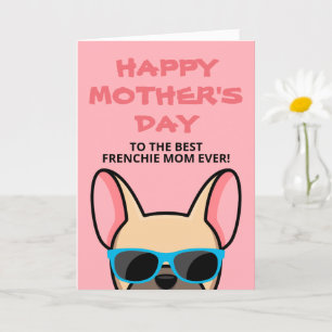 Frenchie Moederdag Fawn French Bulldog Kaart