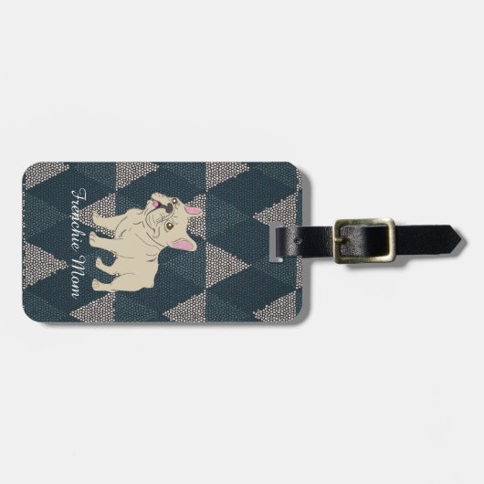 Frenchie Mom Bagagelabel (Voorkant horizontaal)