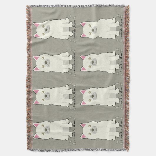 Frenchie mom deken (Voorkant Verticaal)