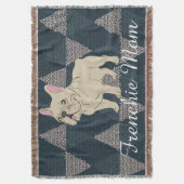 Frenchie Mom Deken (Voorkant Verticaal)
