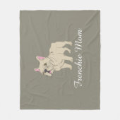 Frenchie Mom Fleece Deken (Voorkant)
