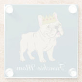 Frenchie Mom Glazen Onderzetter (Achterkant)