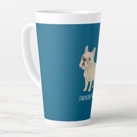 Frenchie Mom Latte Mok (Linkerhoek)