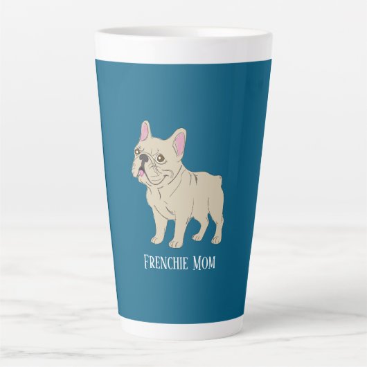 Frenchie Mom Latte Mok (Voorkant)