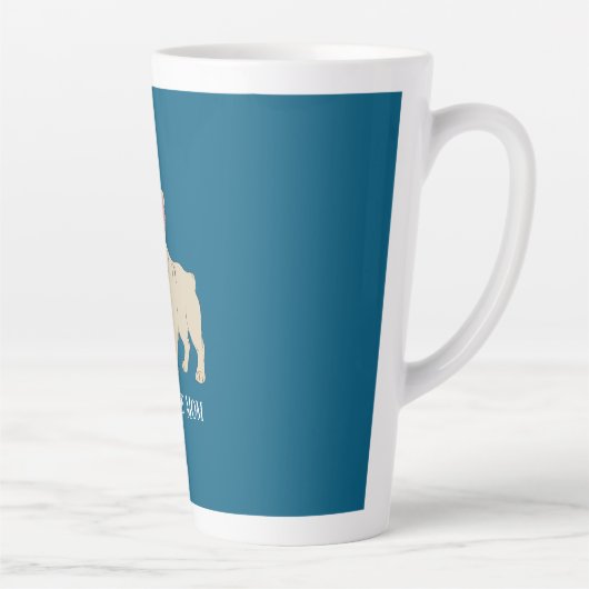 Frenchie Mom Latte Mok (Rechts)