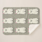 Frenchie Mom Sherpa Deken (Voorkant (horizontaal))