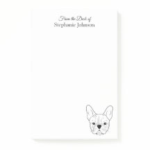 Frenchie Monogram van het bureau van de Franse hon