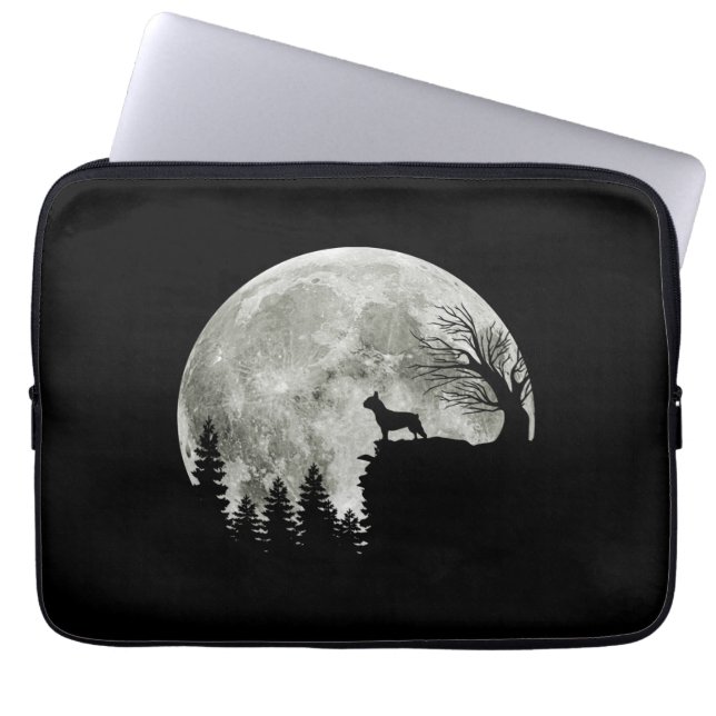 Frenchie On Mountain Halloween Theme Shirts Gift Laptop Sleeve (Voorkant)