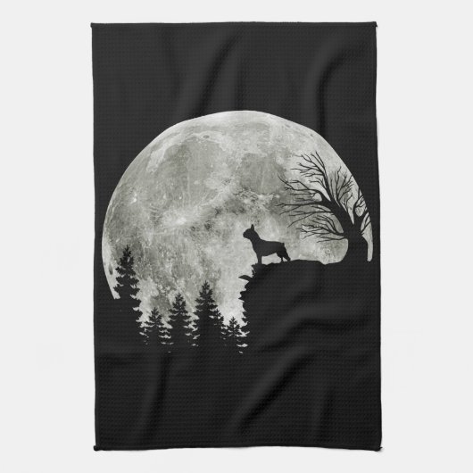Frenchie On Mountain Halloween Theme Shirts Gift Theedoek (Verticaal)