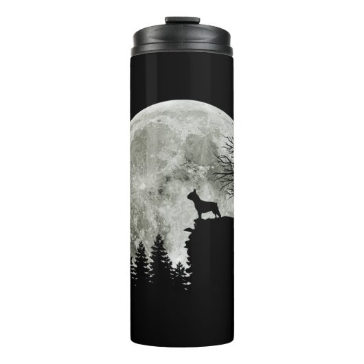Frenchie On Mountain Halloween Theme Shirts Gift Thermosbeker (Voorkant)