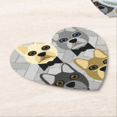 Frenchie Onderzetters (Gekanteld)