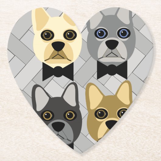 Frenchie Onderzetters (Voorkant)