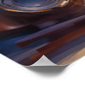 Frenchie op de boot poster (Hoek)