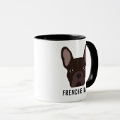 Frenchie Pap Brown French Bulldog Mok (Voorkant rechts)