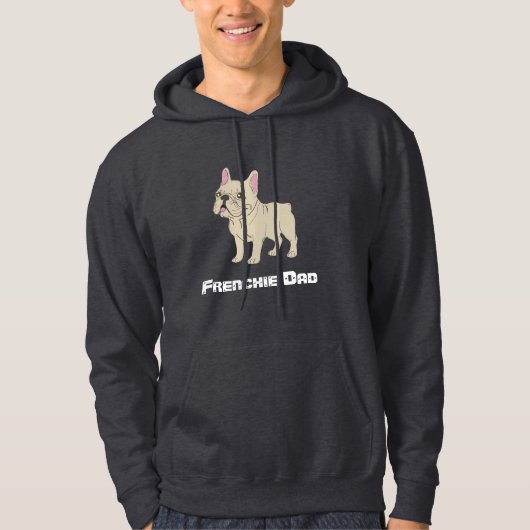 Frenchie papa hoodie (Voorkant)