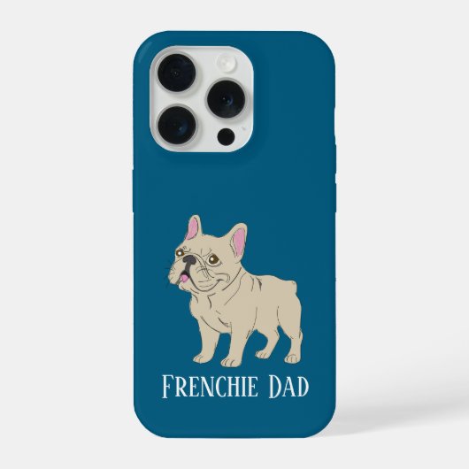 Frenchie papa iPhone hoesje (Achterkant)