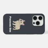 Frenchie papa iPhone hoesje (Achterkant horizontaal)