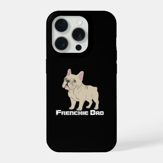 Frenchie papa iPhone hoesje (Achterkant)