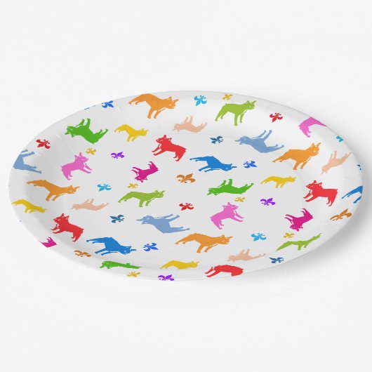 Frenchie Paper Borden Papieren Bordje (Gekanteld)