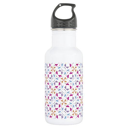 Frenchie Pattern Waterfles (Voorkant)