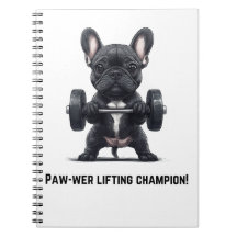 Frenchie Paw-wer Lifter Notitieboek