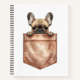 Frenchie Pocket Journal | Cute Dog Mom Notebook Notitieboek