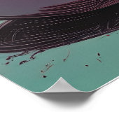 Frenchie Pool Shark: Trilby Hustler Kunst Poster (Hoek)