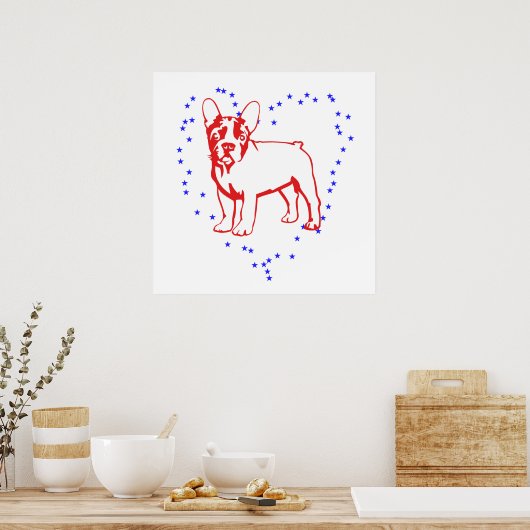 Frenchie Poster (Keuken)